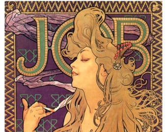 Decorativo Retrò Arte Francese Vintage Annuncio per Lavoro Poster Art Stampa