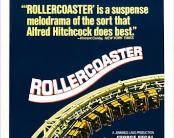 Decorative 1977 American Disaster-Suspense Film Rollercoaster Hollywood Movie Poster