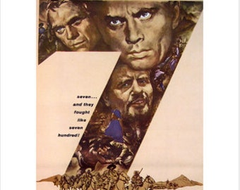 1960 American Gunfighters Western Action Film The Magnificent Seven Movie Hollywood Poster