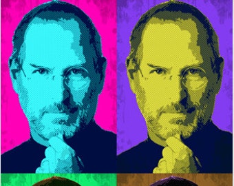 Celebrity Genius Steve Jobs Pop Art Poster Meerdere afbeeldingen