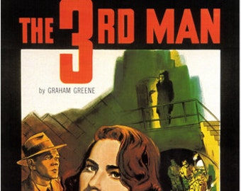 1949 British Post-World War II Film Noir The Third Man Movie Poster