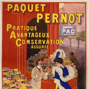 Arte Retro Europeo Decorativo Vintage Galletas Pernot Affiche Francesa Cartel Publicitario