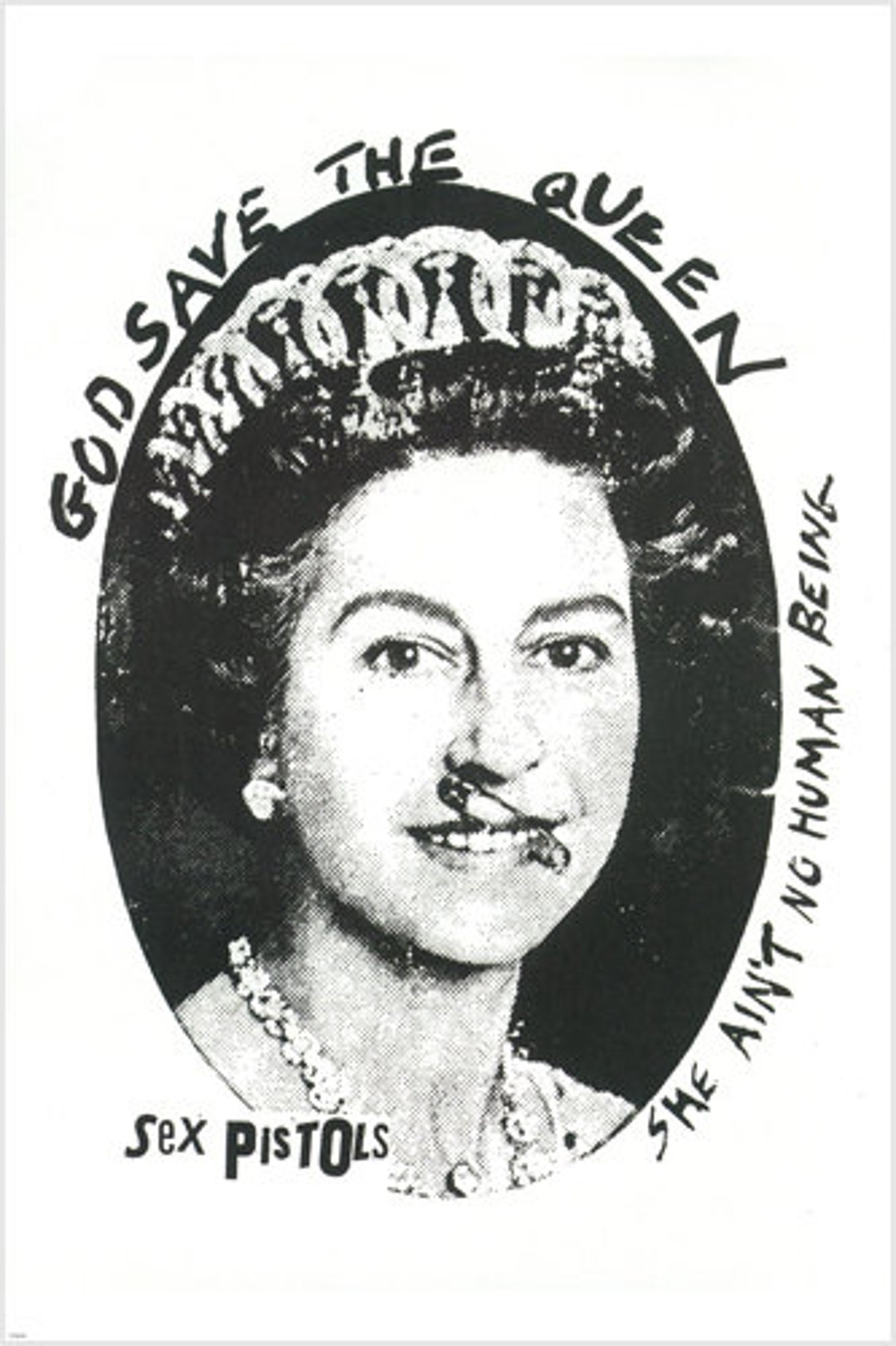 1977 British Punk Rock Band God Save the Queen Music Song Promo Featuring Queen Elizabeth 2