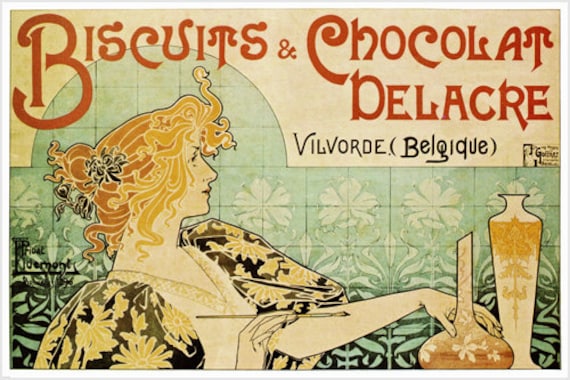 リプロダクトポスター L.VoisinCafés-Chocolats復刻1935 Chocolat Amieux - Freres | J. (Joseph) Stall | Poster Passion