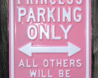 Funny Paper Poster Showing Parking Sign for Princess Parking Only