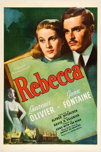 レベッカポスター　REBECCAポスター レベッカ 1940年 アメリカ ロマンティック サイコスリラー映画ポスター