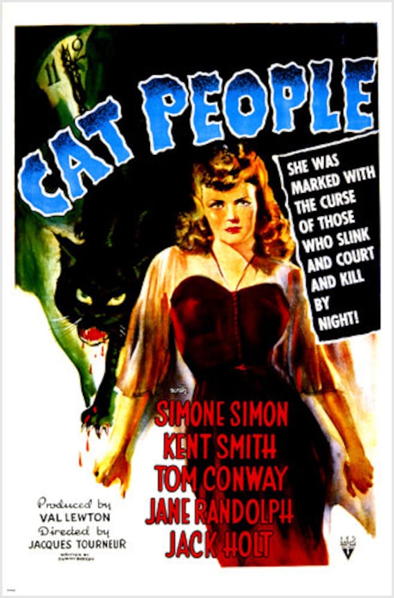 Buy Retro Art Decorative 1942 American Horror Film Cat People