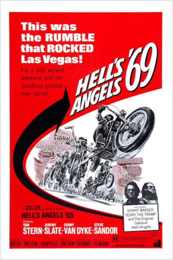1969 Hell's Angels Movie Motorcycle Biker Genre Poster Art Print