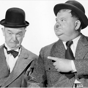 Laurel And Hardy Publicity Still The Big Noise  Comical Hollywood Movie Poster