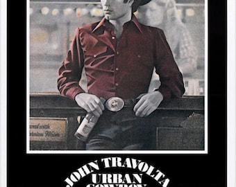 1980 Award Winning Country-Western Music Film Urban Cowboy Movie Poster