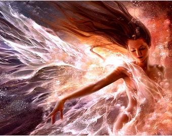 Dreamy Fairy Floating Wings Poster 20x30 Beauty Grace Other Worldly Fantasy