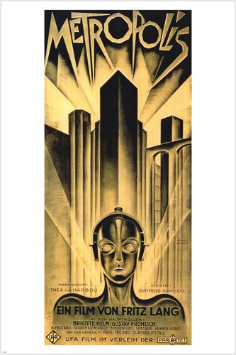 Fritz Lang Metropolis Vintage 1927 German Expressionist Science-fiction ...