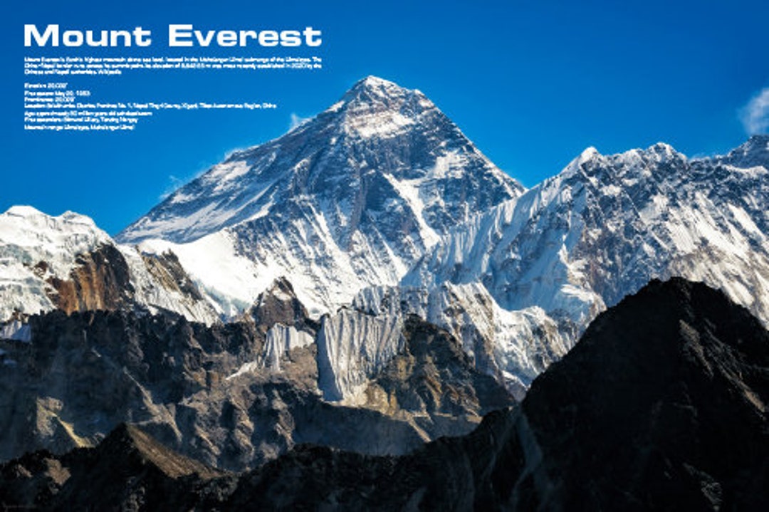 Mount Everest China Nepal Himalayas Highest