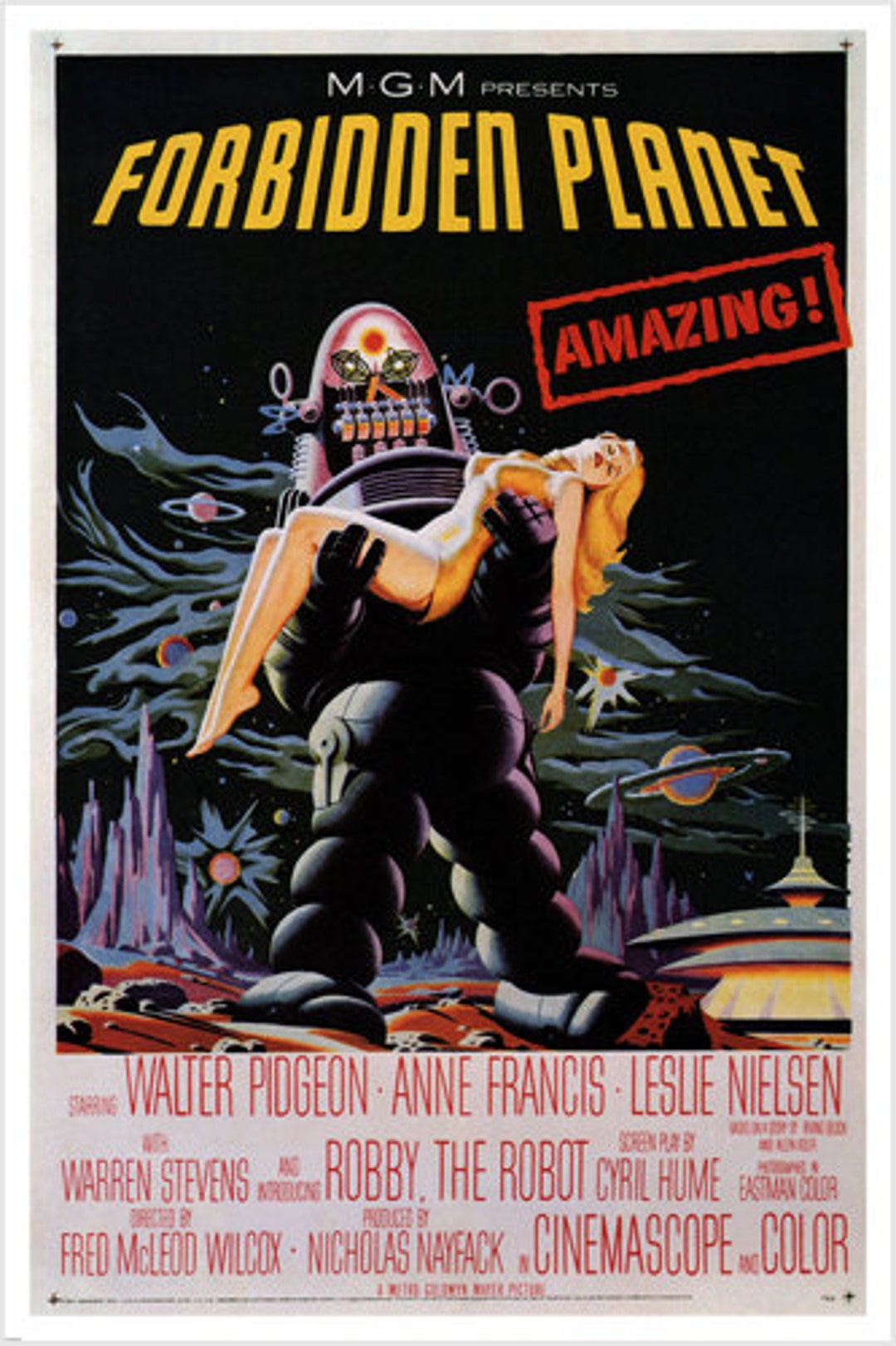 Lot # 123: Forbidden Planet (1956) - U.K. Quad