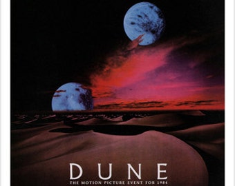 Retro Art Decorative 1984 American Epic Science Fiction Film Dune Movie Poster