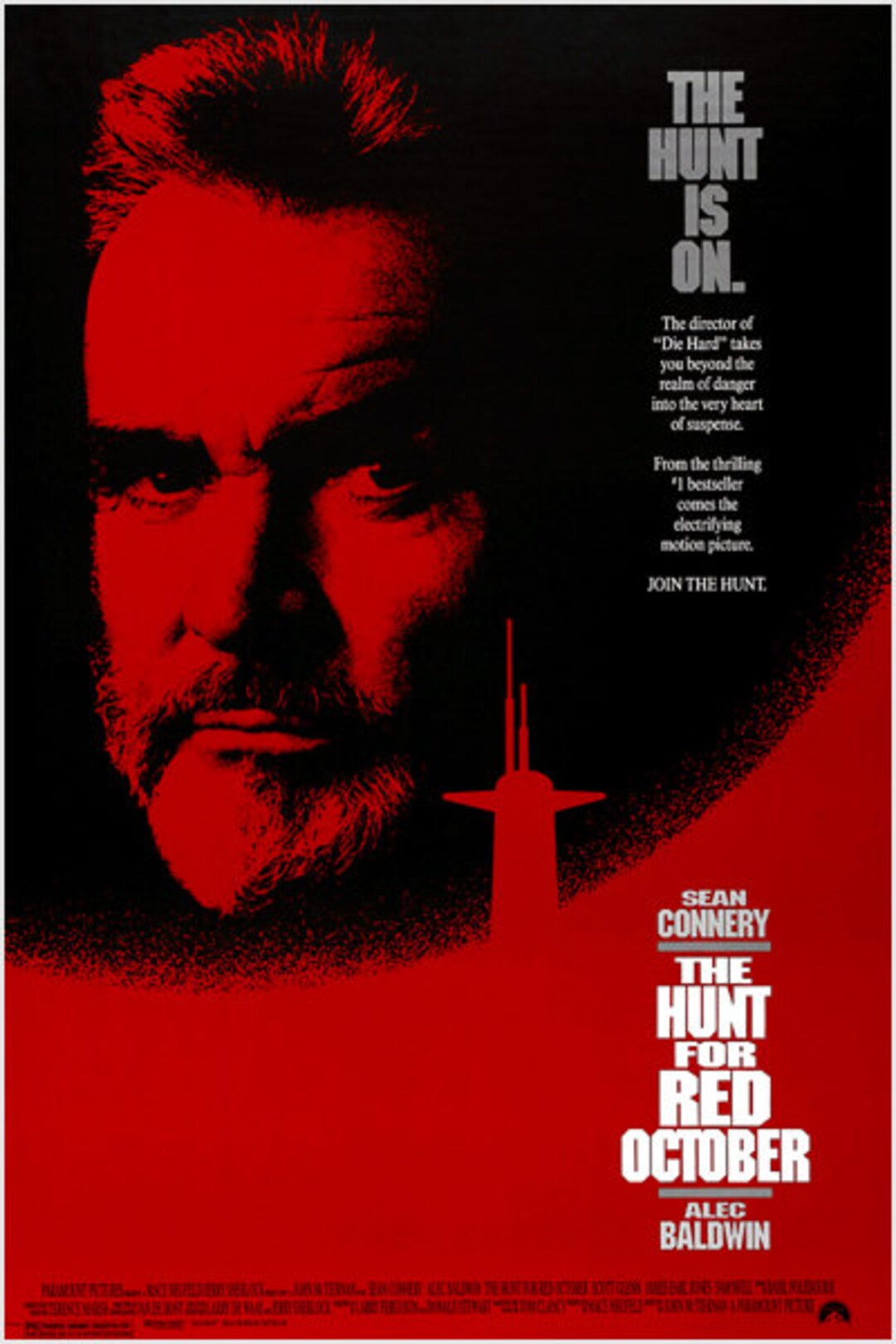 1990 American Submarine Cold War Spy Thriller Film the Hunt for