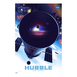 NASA&#39;s Great Observatories Scientific Educational Astronomy Space Exploration Hubble Space Telescope Poster