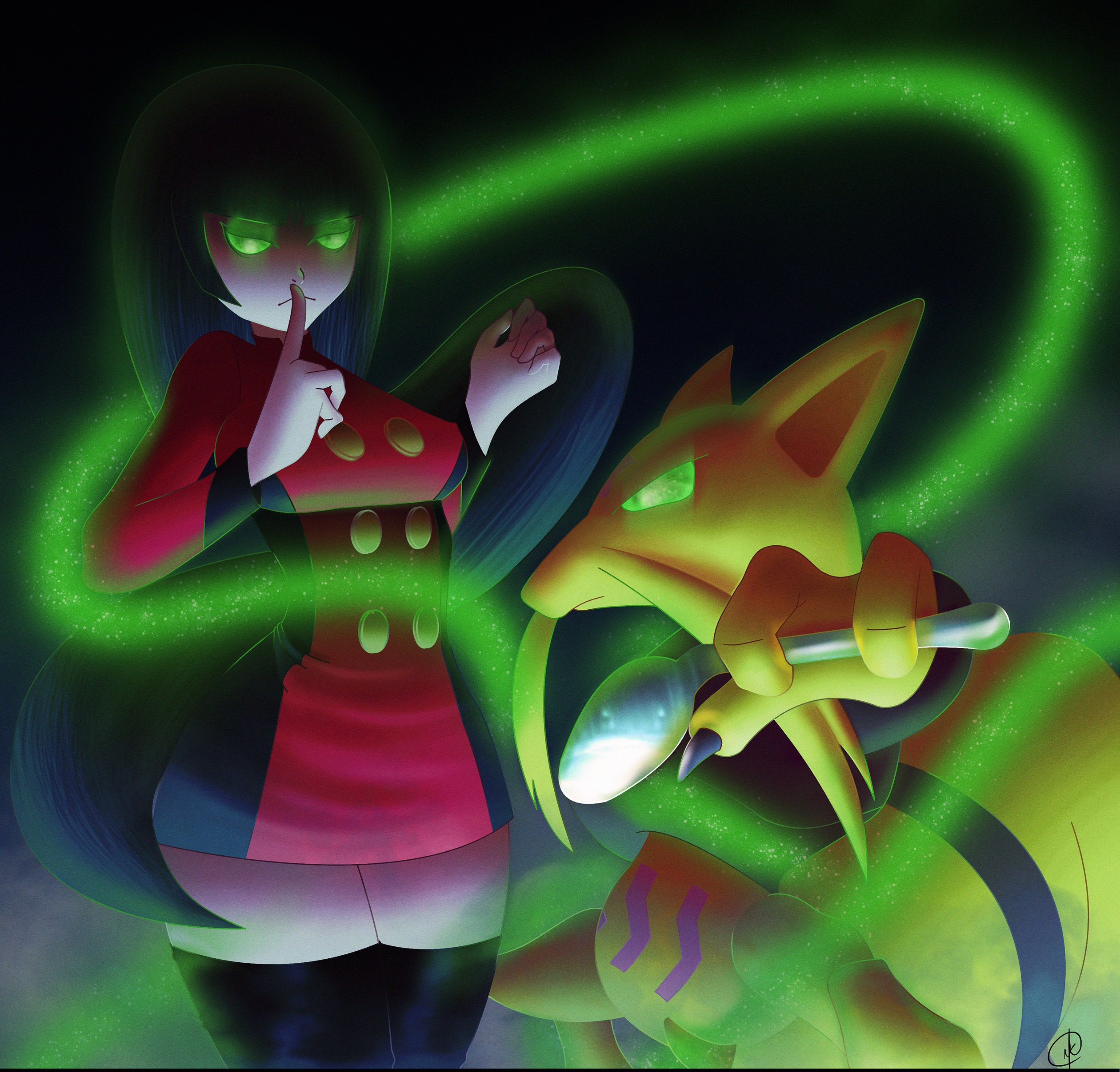 Saffron City Sabrina and Kadabra Victory Road Etsy