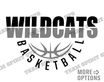 Wildcats Basketball SVG Basketball Team Shirt Design Download File DXF, EPS, png Studio3 Basketball Digital Cut Files for Cricut, Silhouette