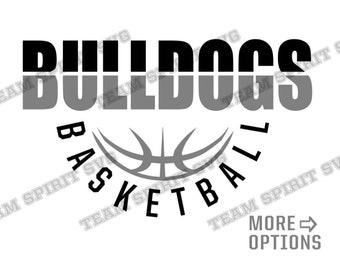 Bulldog Basketball SVG Basketball Team Shirt Design Download File png dxf eps Stusio3 Basketball Cricut and Silhouette Digital Cut File