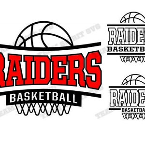 Raiders Basketball Net SVG Download Files - DXF, EPS, Silhouette Studio, Vinyl  Files, Digital Cut Files -Use with Cricut and Silhouette