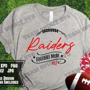 Raiders Football SVG Raider Mom Grandma Swag Download Files svg dxf eps png jpg Football Mom Vinyl Digital Cut File for Cricut Silhouette