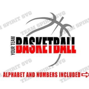 Basketball Outline SVG diy Basketball Team Shirt Design Download Files DXF EPS png Silhouette Studio, Vinyl  Digital Cut Files for Cricut