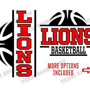 Lions Basketball SVG Basketball Family Download File DXF EPS png Studio3 Basketball Shirt Design svg Digital Cut File for Cricut, Silhouette