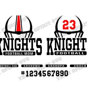 Knight Football Helmet SVG Football Mom Download File DXF, EPS files, studio3 Knights Football Digital Vinyl Cut File for Cricut, Silhouette