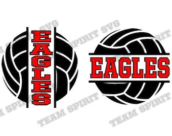 Eagles Volleyball Download Files Volleyball Shirt Design SVG, DXF, EPS, Silhouette Studio, Vinyl, Digital Cut Files for Cricut, Silhouette