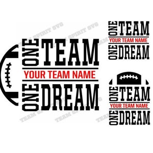 Football Team Motto SVG Football Team Quote Download Files, Sports Quotes, DXF, EPS, Silhouette Studio, Vinyl Digital Cut Files for Cricut