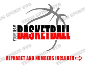 Basketball Outline SVG diy Basketball Team Shirt Design Download Files DXF EPS png Silhouette Studio, Vinyl  Digital Cut Files for Cricut