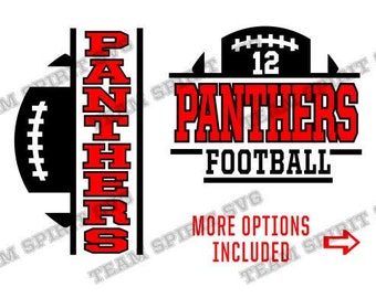 Panther Football SVG Football Family Download File Football DXF, EPS, studio3 Panthers Shirt Design Digital Cut Files For Cricut Silhouette