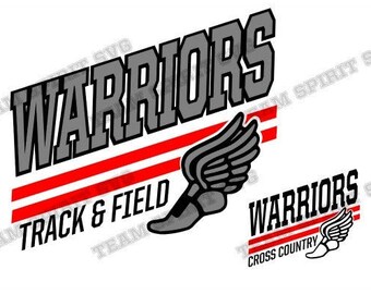 Guerreros Track SVG Cross Country SVG Track and Field Download File dxf eps png Track Shirt Design Digital Cut Files for Cricut, Silhouette