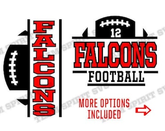 Falcon Football SVG Football Family Download Files DXF, EPS, Studio3 Football Shirt Design Digital Vinyl Cut Files for Cricut, Silhouette