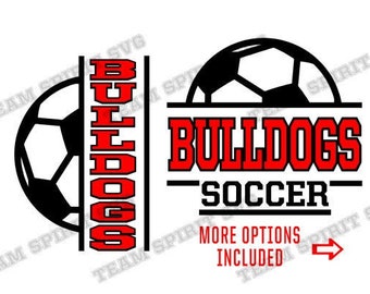 Bulldog Soccer SVG Soccer Mom Download File DXF, EPS, Silhouette Studio, Soccer Family Futbol Vinyl Digital Cut Files for Cricut, Silhouette