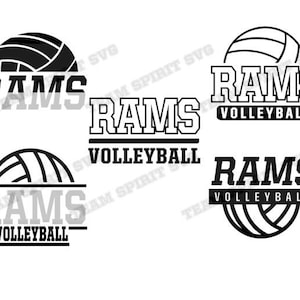 Rams Volleyball Bundle Download Files - SVG, DXF, EPS, Silhouette Studio, Vinyl  Files, Digital Cut Files -Use with Cricut and Silhouette