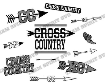 Cross Country SVG Bundle Cross Country Pack Download File svg DXF, EPS, Silhouette Studio, Vinyl Digital Cut File for Cricut and Silhouette
