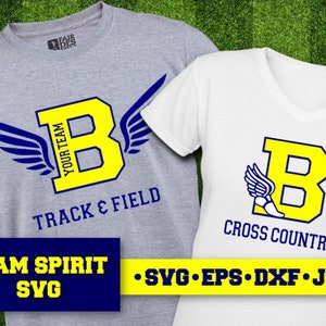 Track and Field SVG Cross Country svg Letter B Download Files DXF, EPS, Silhouette Studio Digital Vinyl Cut Files Use with Cricut Silhouette