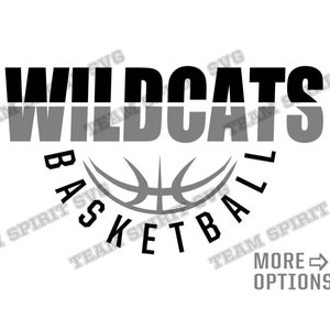 Wildcats Basketball SVG Basketball Team Shirt Design Download File DXF, EPS, png Studio3 Basketball Digital Cut Files for Cricut, Silhouette