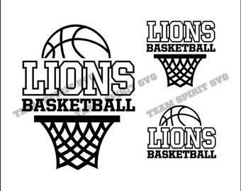 Download Lions Basketball Outline Download Files SVG DXF EPS | Etsy