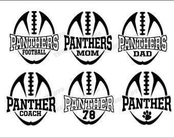 Download Panther football svg | Etsy