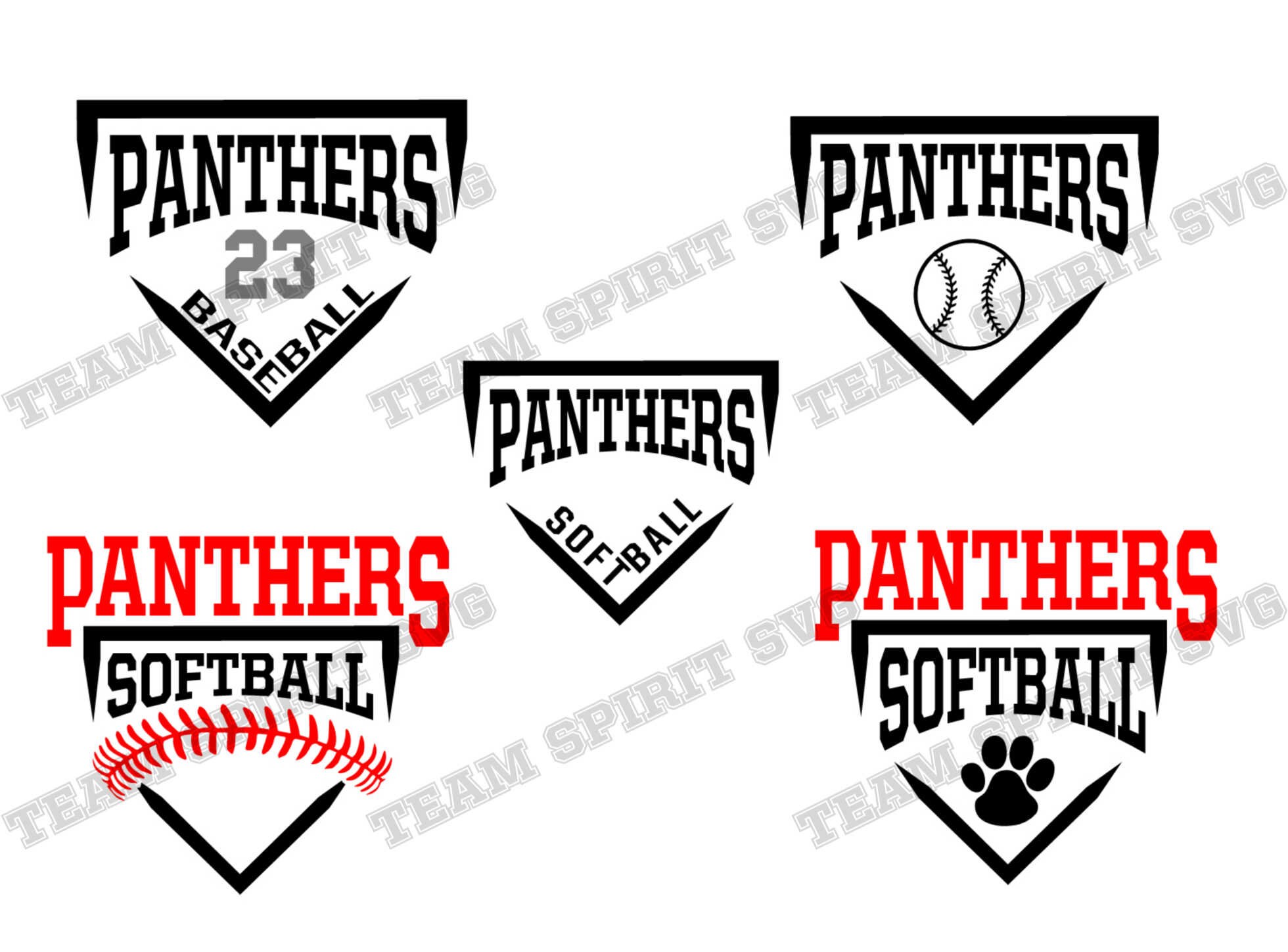 Panthers Baseball Svg Baseball Diamond Download File Softball Etsy