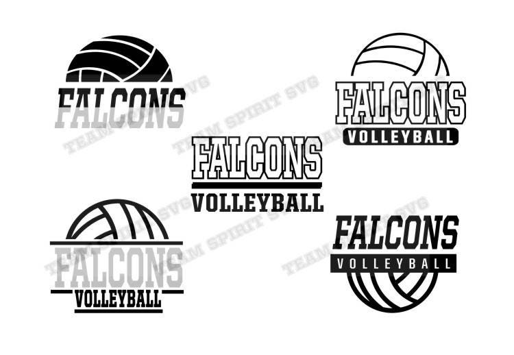 Falcons Volleyball Bundle Download Files SVG DXF EPS Etsy