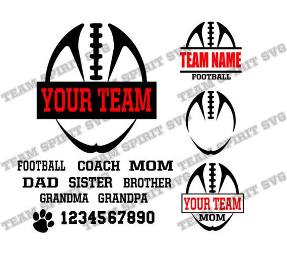 Download Football Svg Football Team Download Files Football Shirt Etsy