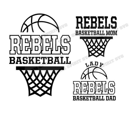 Download Rebels Basketball Net Download Files Svg Dxf Eps Etsy