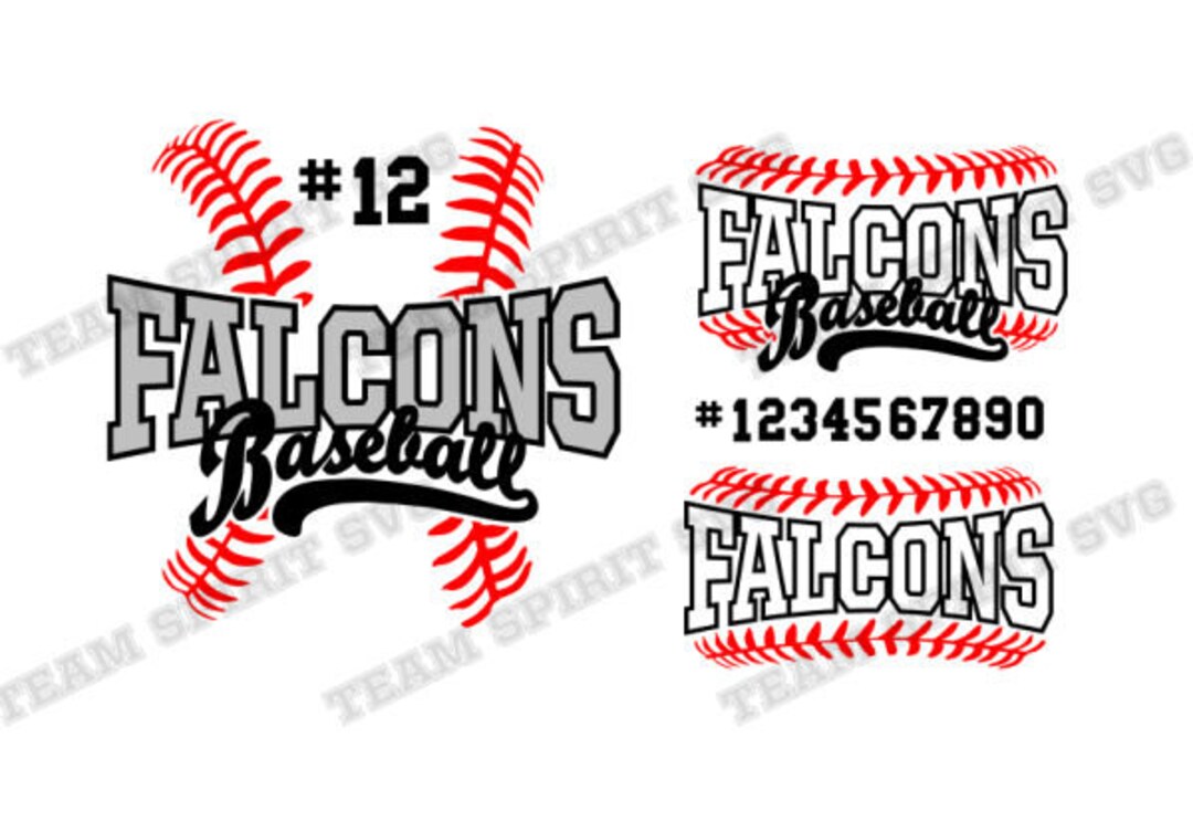 Falcons Baseball SVG Baseball Laces Download File Dxf Eps - Etsy