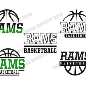 Rams Basketball Bundle Download Files - SVG, DXF, EPS, Silhouette Studio, Vinyl  Files, Digital Cut Files -Use with Cricut and Silhouette