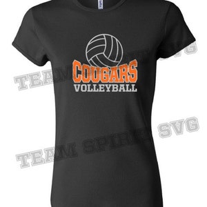 Cougars Volleyball Download Files SVG, DXF, EPS, Silhouette Studio ...