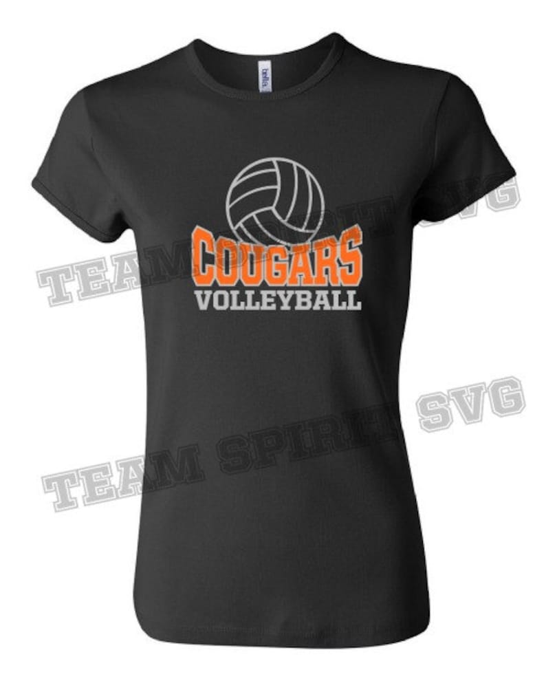 Cougars Volleyball Download Files SVG DXF EPS Silhouette - Etsy